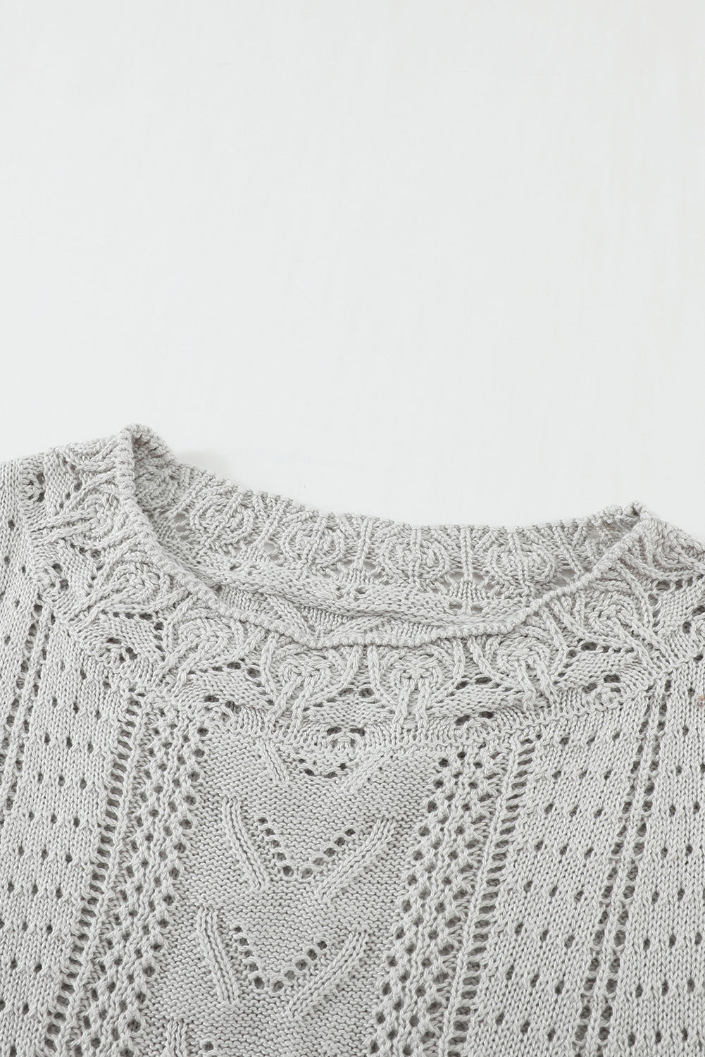Scarlett Lace Pointelle Knit Sweater