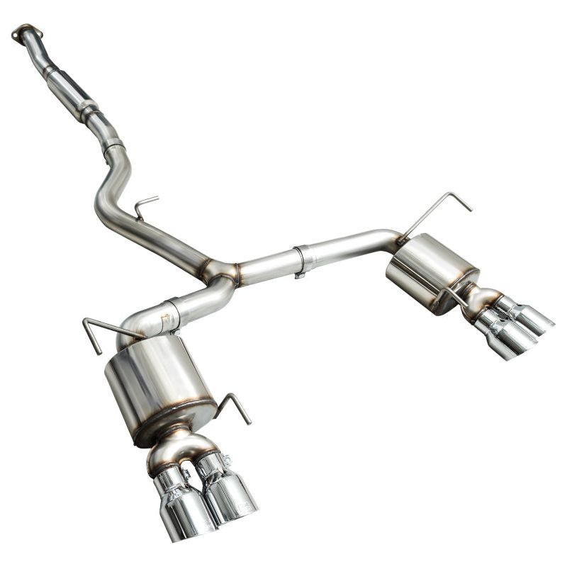 AWE Tuning 2015+ Subaru WRX VA Sedan Touring Edition Exhaust - Chrome Silver Tips (102mm) NP Motorsports