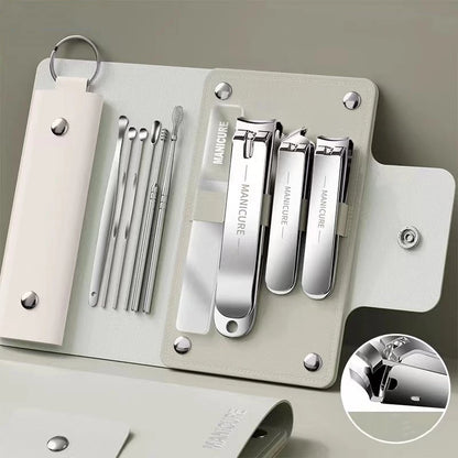6-9 Pcs Manicure Set with Leather Case Professional