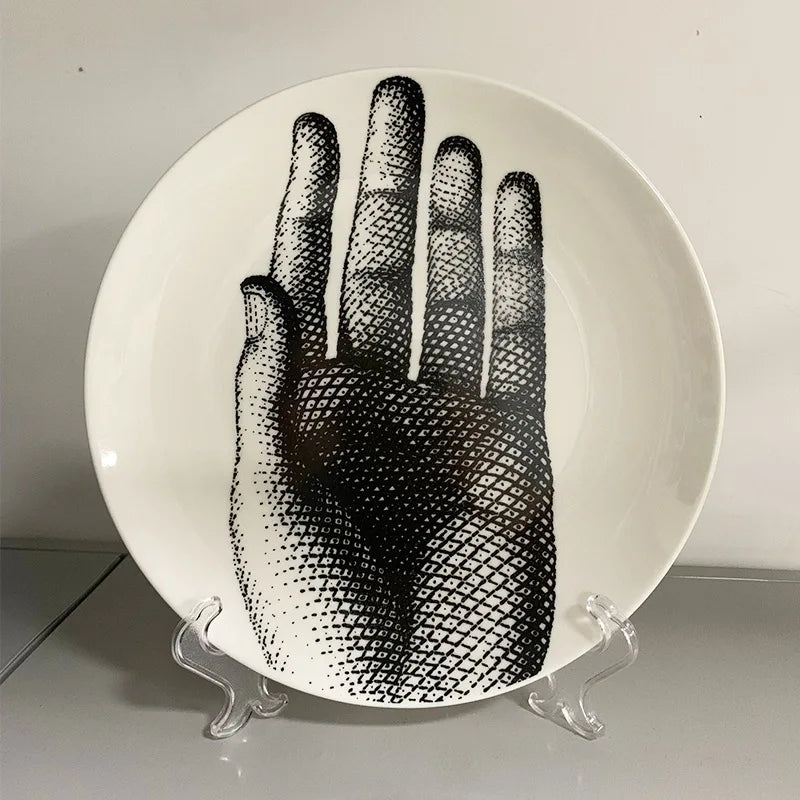 Ceramic Italian Face Hanging Plate Wall Decoration European Get it from Bo