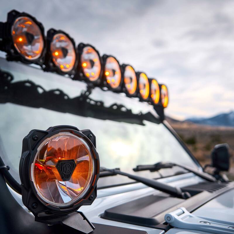 KC HiLiTES Gravity Titan LED 6in. - Pair Pack (Wide-40 Beam) Dunes 2 Dezert SXS