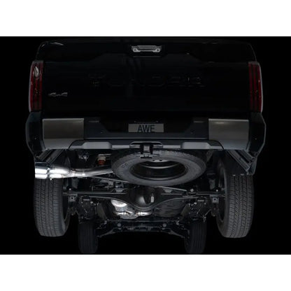 AWE 0FG Exhaust for 3rd Gen Toyota Tundra - Dual Chrome Silver Tips NP Motorsports