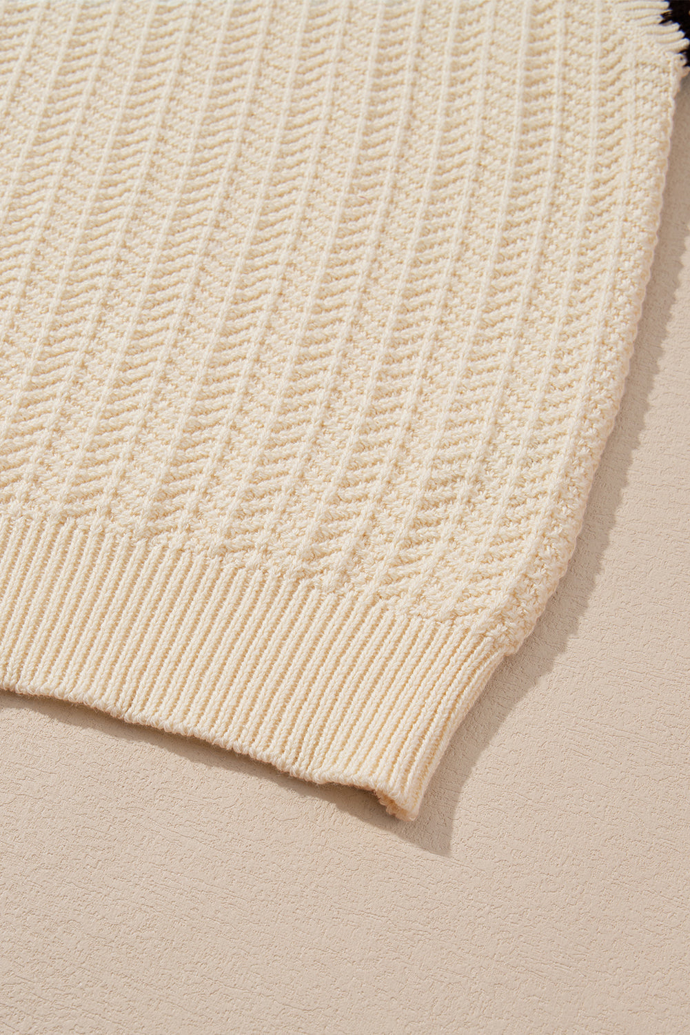 Sophia Knit Short Sleeve Sweater