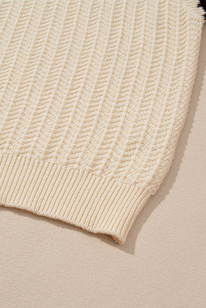 Sophia Knit Short Sleeve Sweater