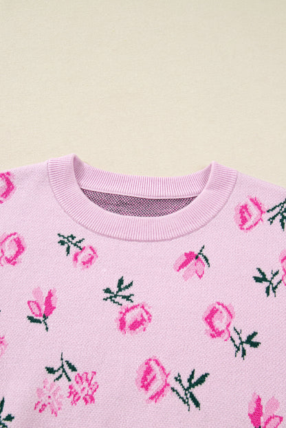 Sophia Drop Shoulder Cropped Sweater