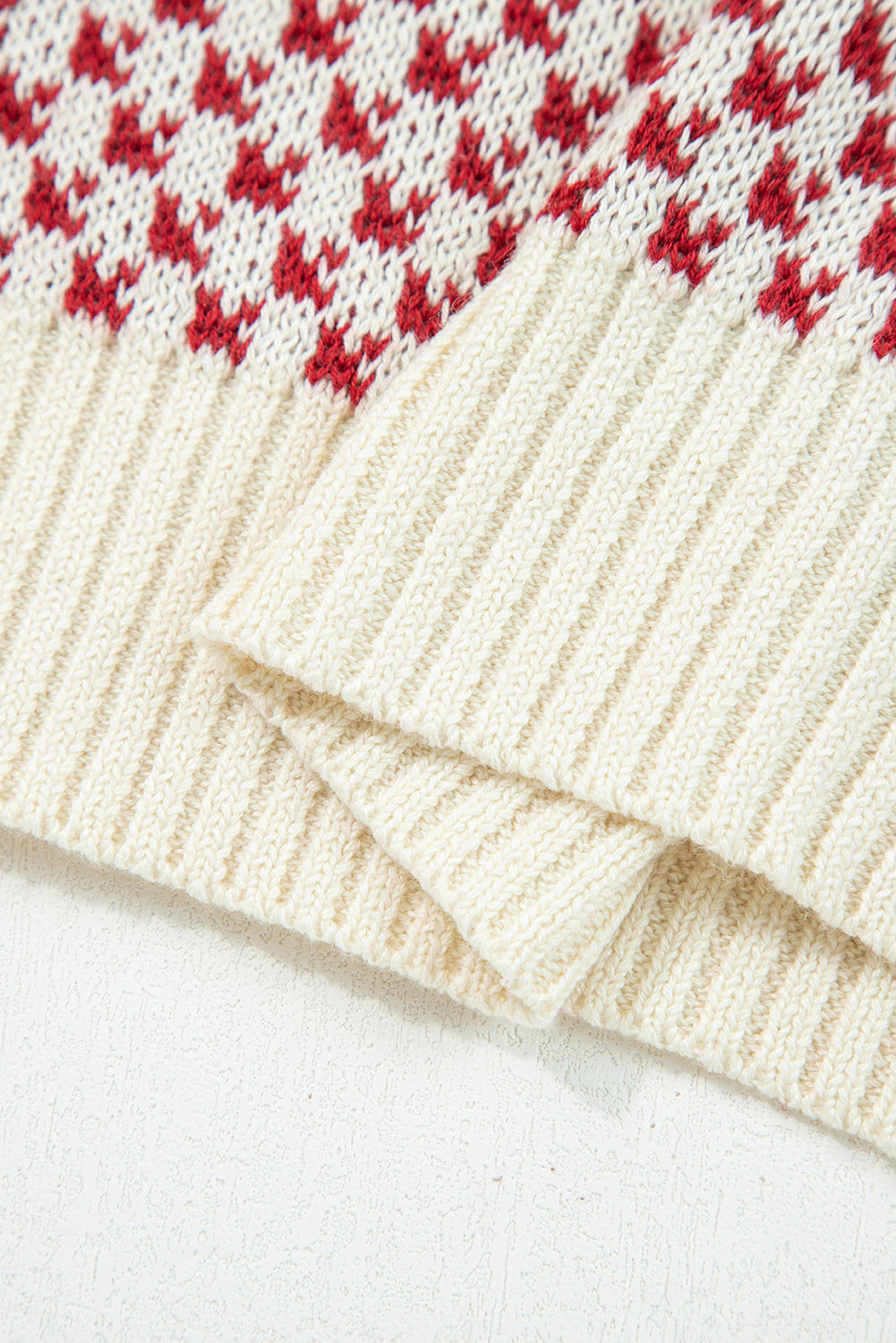 Kinley Pattern Lantern Sleeve Sweater