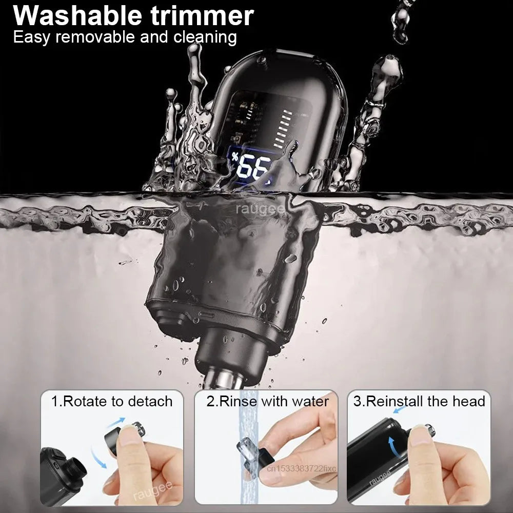 Nose Ear Hair Trimmer Rechargeable for Men Waterproof