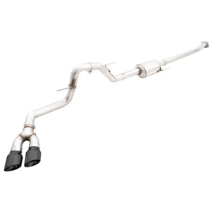 AWE 0FG 21+ Ford F150 Dual Side Exit Cat-Back Exhaust - 4.5in Diamond Black Tips NP Motorsports