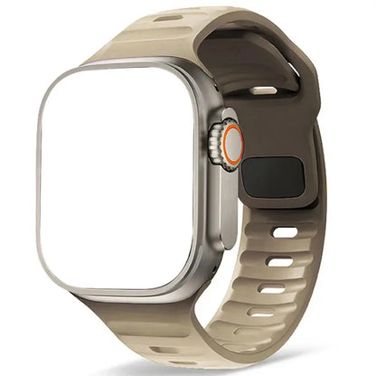 Sport Band Compatible with Apple Watch Bands 49/45/44/42/41/40 /38 Men Women Soft Silicone Band Get it from Bo