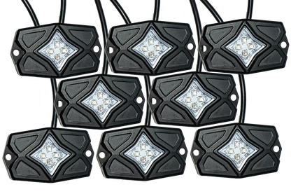 RGBW Rock Light Kit - 8pcs | UTVS-RLKIT8 Dunes 2 Dezert SXS