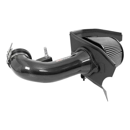 aFe 19-21 GM Trucks 5.3L/6.2L Track Series Carbon Fiber Cold Air Intake System W/ Pro Dry S Filters NP Motorsports