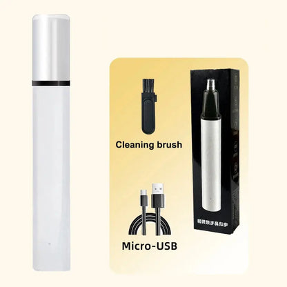 Suitable for men, USB charging nose and ear hair trimmer portable electric nose hair clipper, mini compact design, quick chargin