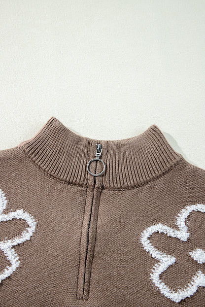 Eleanor Half Zipper Stand Sweater