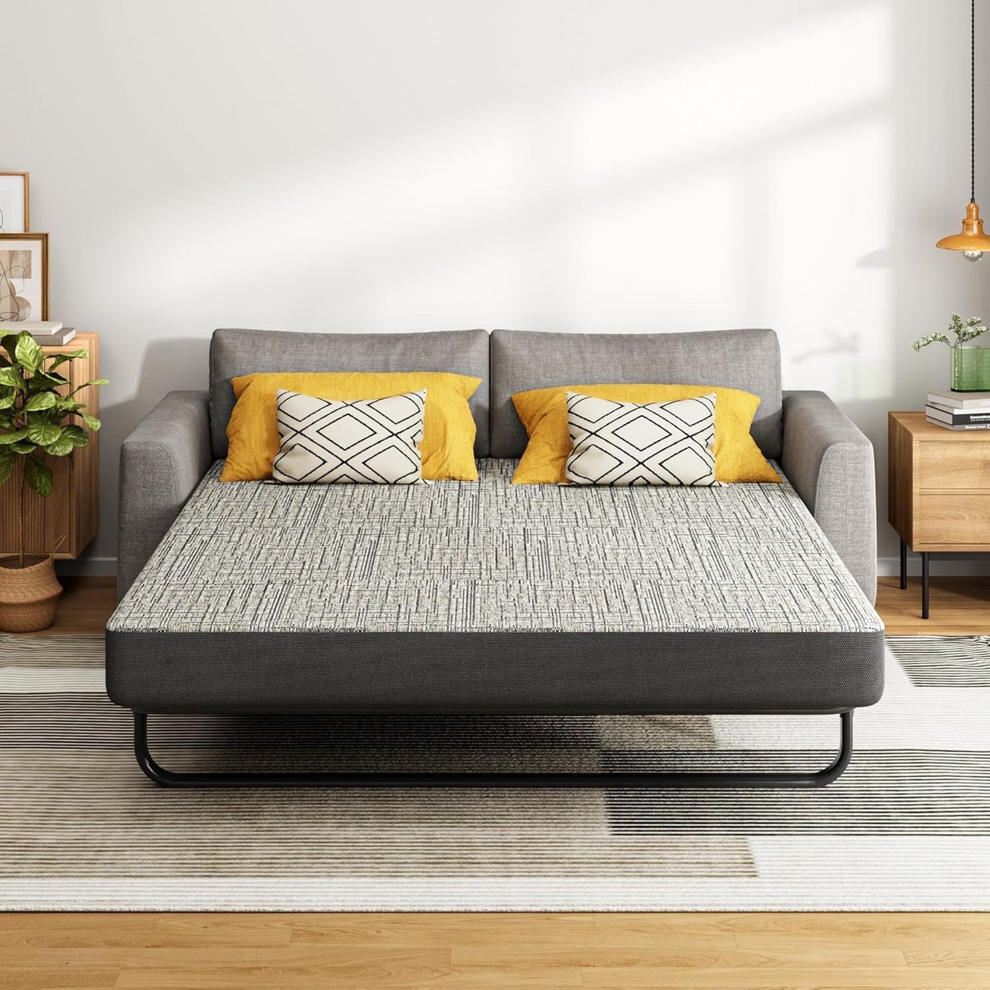 4-Inch Memory Foam Sofa Mattress Queen Size