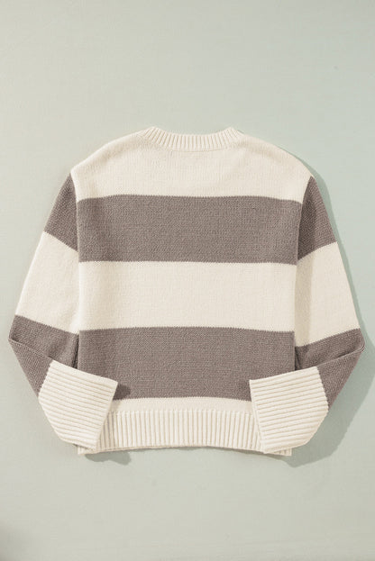 Amelia Colorblock Loose Pullover Sweater