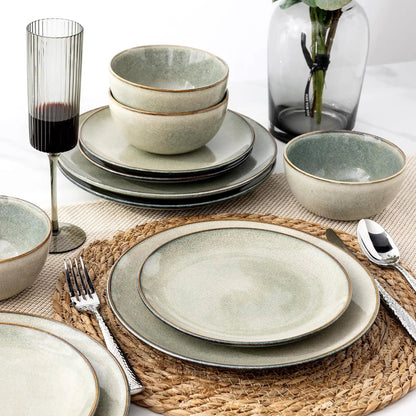 Ceramic Dinnerware Sets for 6, 18 Pieces Hand Painted Get it from Bo