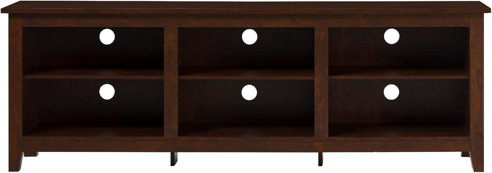 Wren Classic Brown TV Media Console For 80 Inch TV Storage ShipItFurniture
