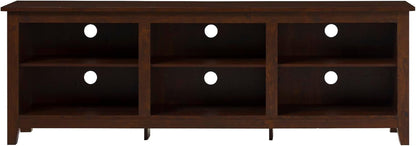 Wren Classic Brown TV Media Console For 80 Inch TV Storage ShipItFurniture