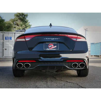 aFe 22-23 Kia Stinger L4-2.5L Turbo Gemini XV 3in to Dual 2-1/2in Cat-Back Exhaust System w/ Cut-Out NP Motorsports