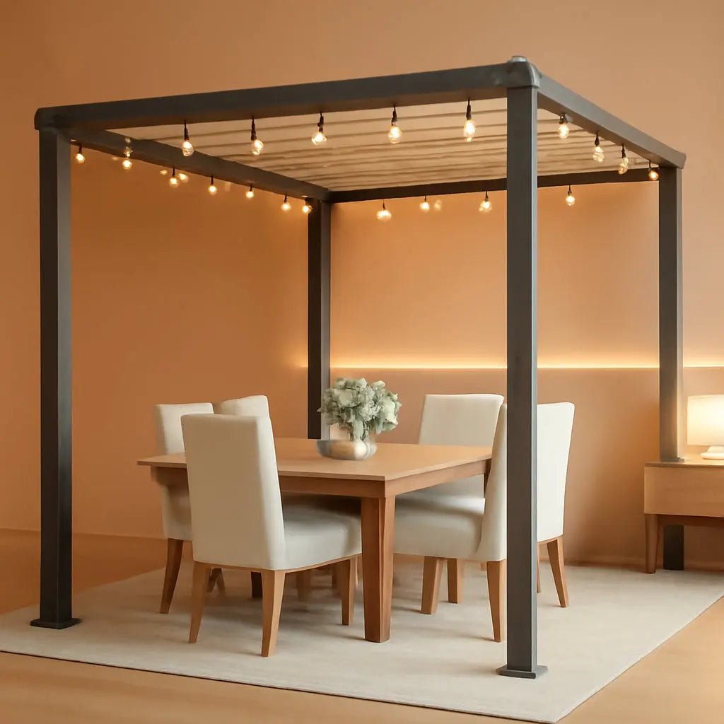 8x8 Waterproof Wall Mounted Lean To Gazebo for Patio - Get it from Bo
