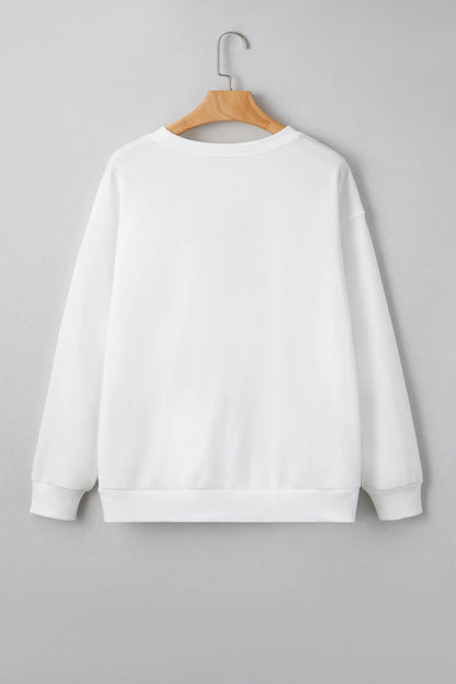 Kaitlyn Patched Drop Shoulder Sweatshirt