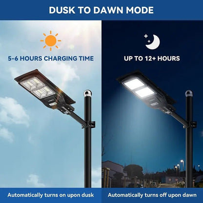 90W 120W Solar Street LED Lights - Warm White/ White - Get it from Bo