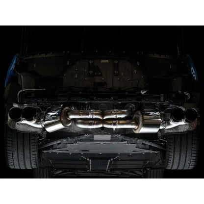 AWE Tuning 2020+ Chevrolet Corvette (C8) Touring Edition Exhaust - Quad Diamond Black Tips NP Motorsports