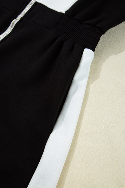 Olivia Patchwork Zip Front Romper