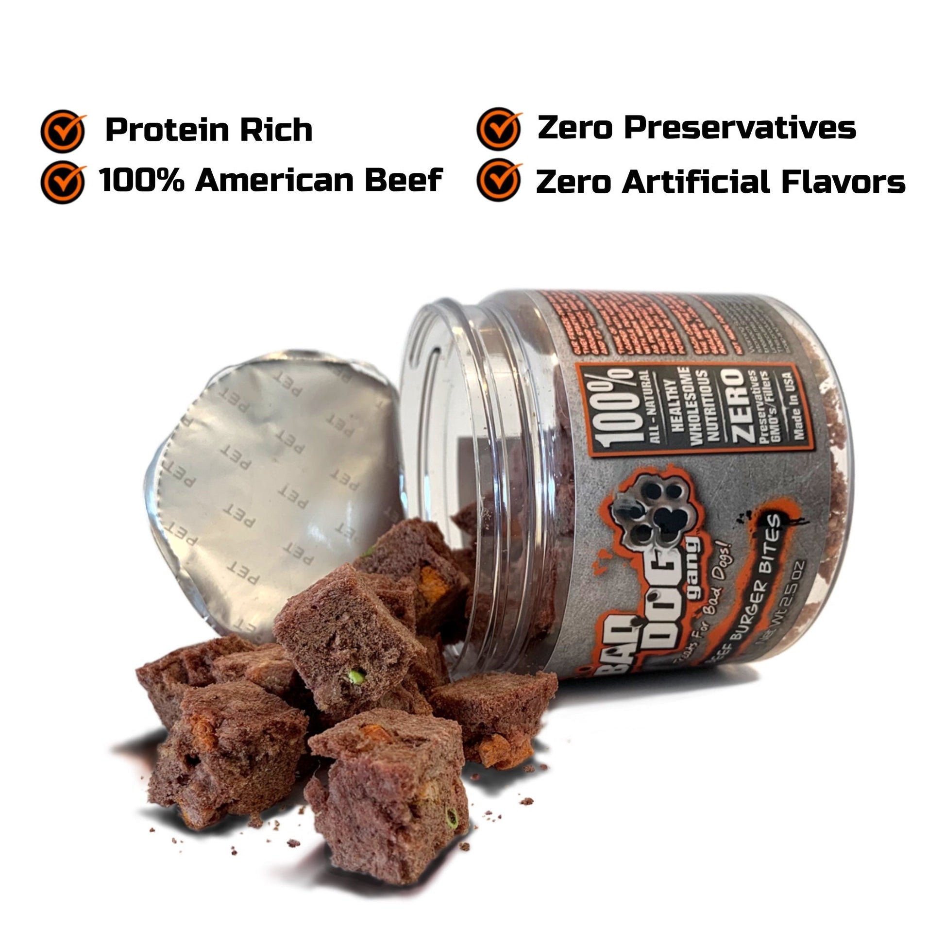 Beef Burger Bites Bad Dog Gang