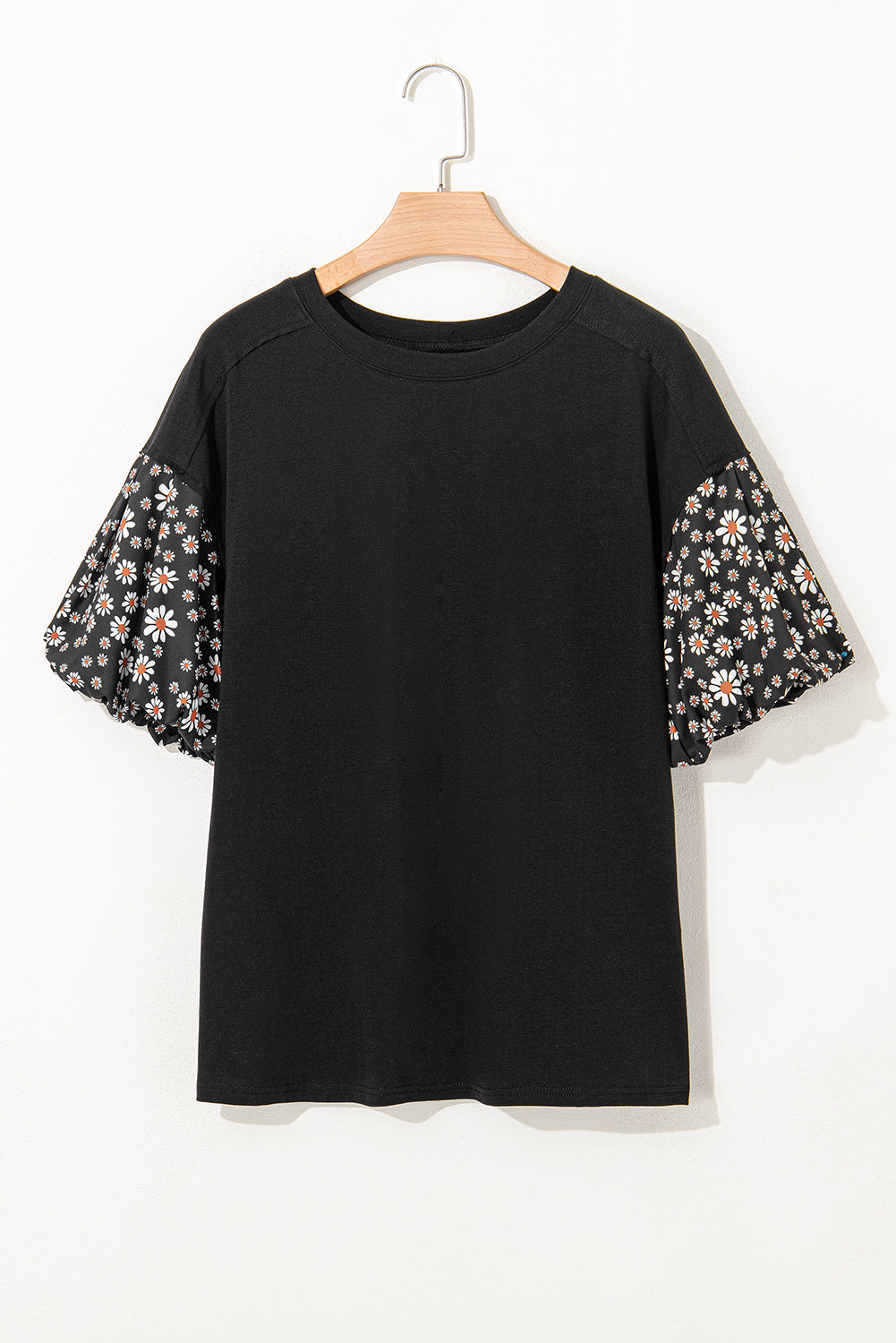 Aileen Floral Puff Sleeve Oversized Top