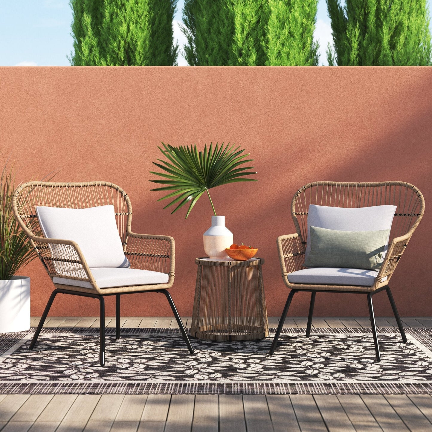 3pc patio set bistro design