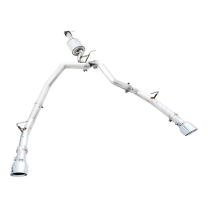 AWE Tuning 19-21 RAM 1500 5.7L (w/Cutouts) 0FG Dual Rear Exit Cat-Back Exhaust - Chrome Silver Tips NP Motorsports