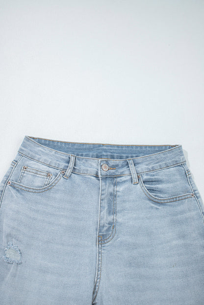 Kimberly Length Distressed Skinny Jeans