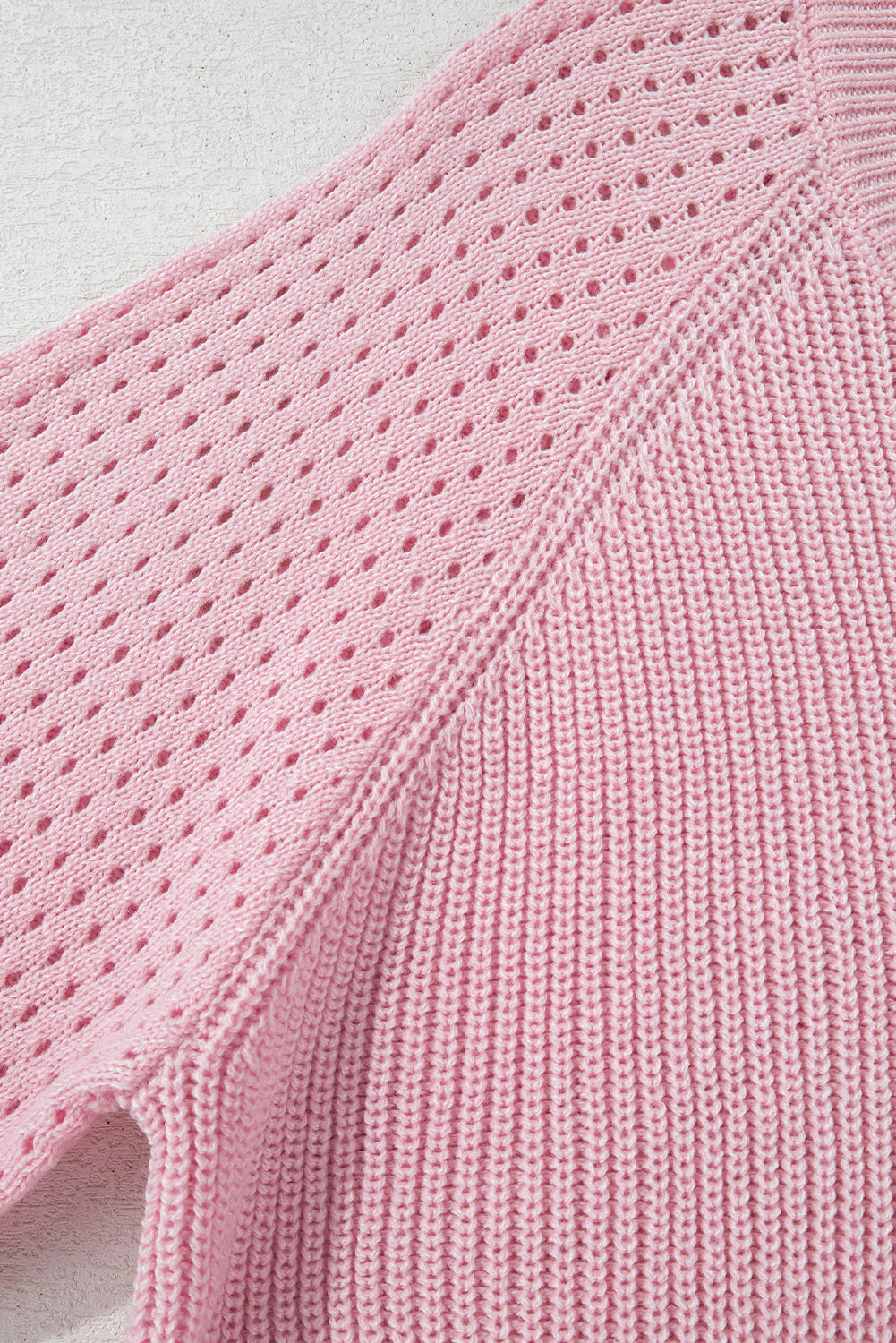 Evelyn Eyelets Raglan Sleeve Sweater