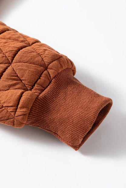 Yavita Half Zipped Loose Sweatshirt