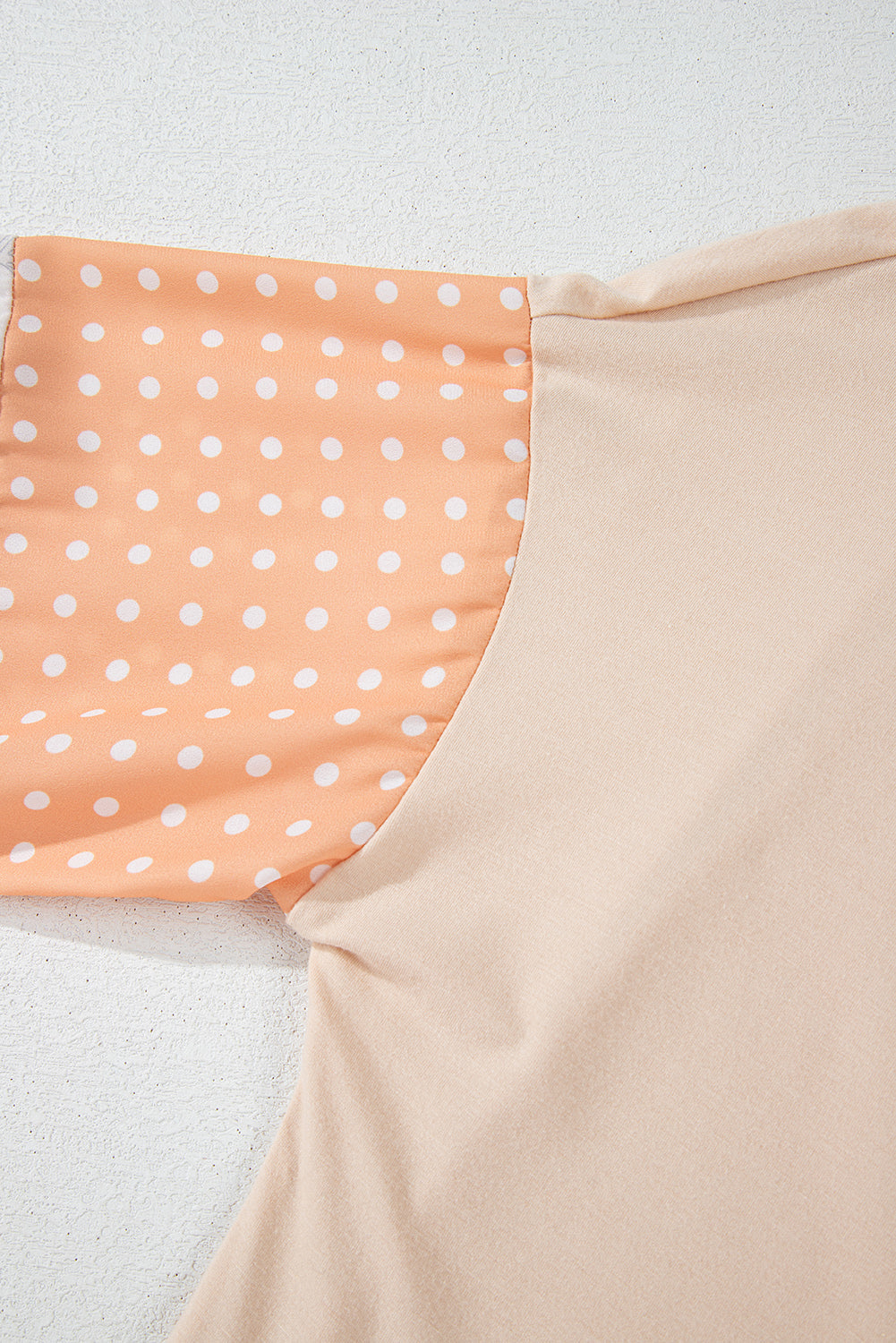 Alora Palm Leaves Polka Dot Loose Blouse Threaded Pear