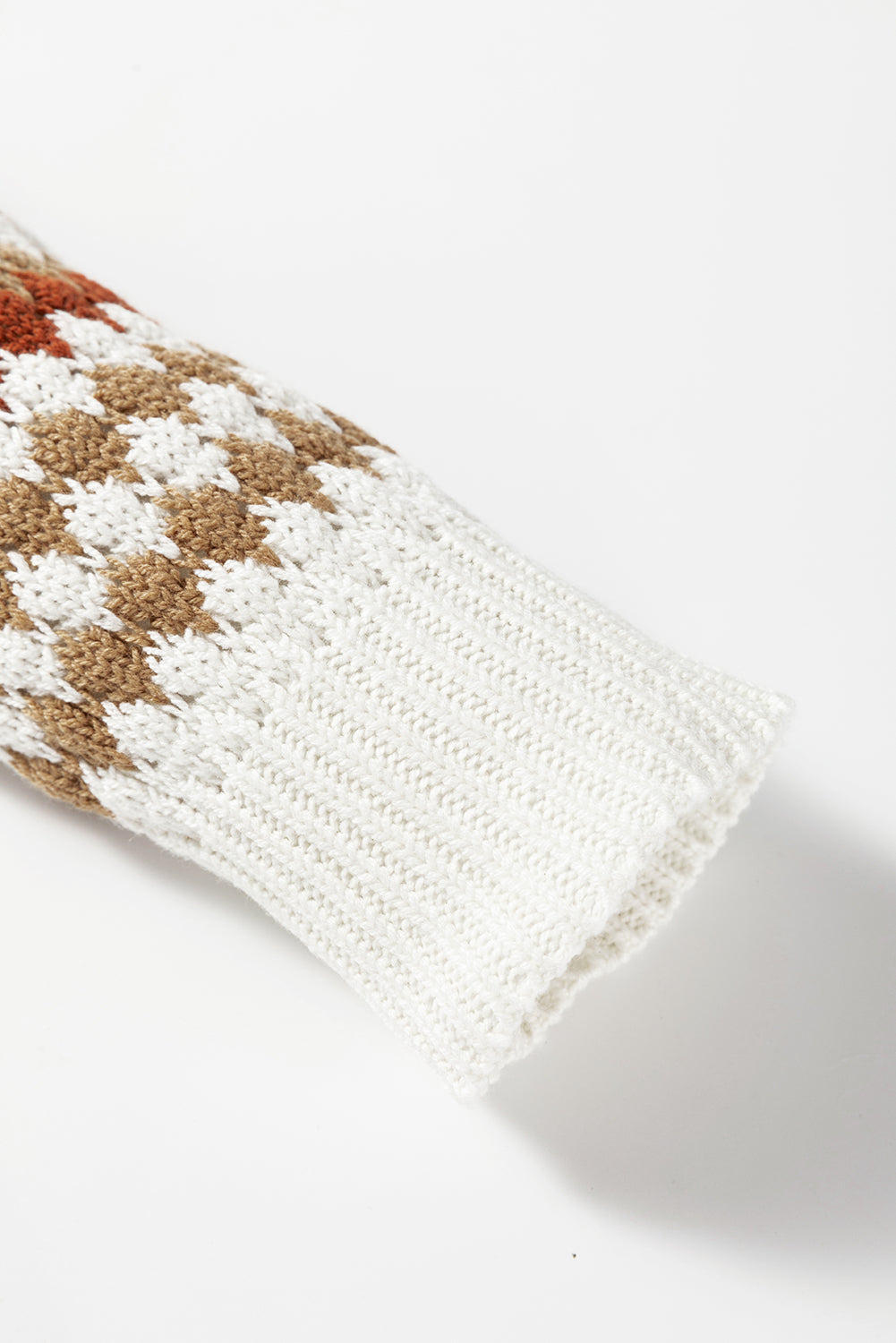 Jimena Patterned Drop Shoulder Sweater