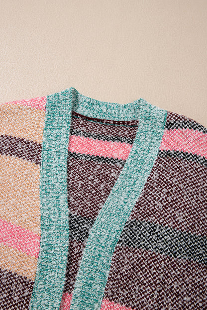 Elsa Slit Open Front Cardigan