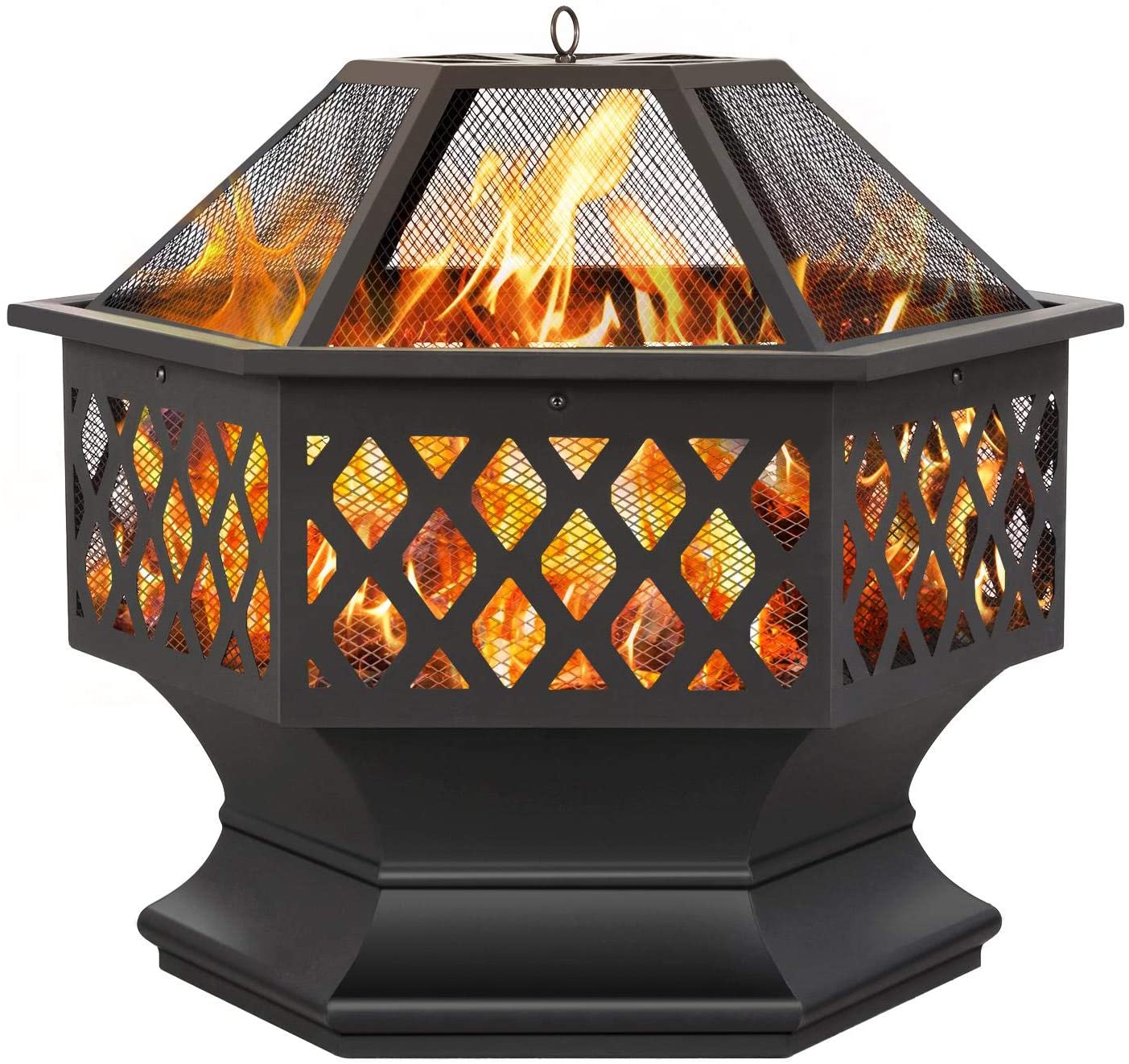 metal fire pit 24" outdoor