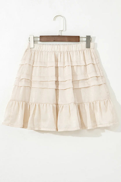 Chana Elastic Waist Mini Skirt