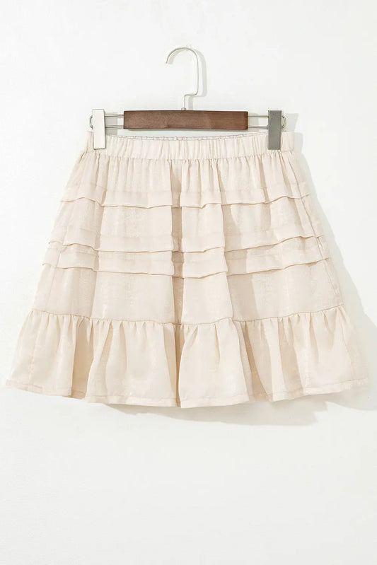 Chana Elastic Waist Mini Skirt