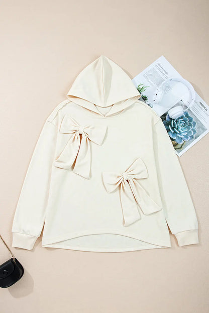 Raegwen Bow Detail Loose Hoodie