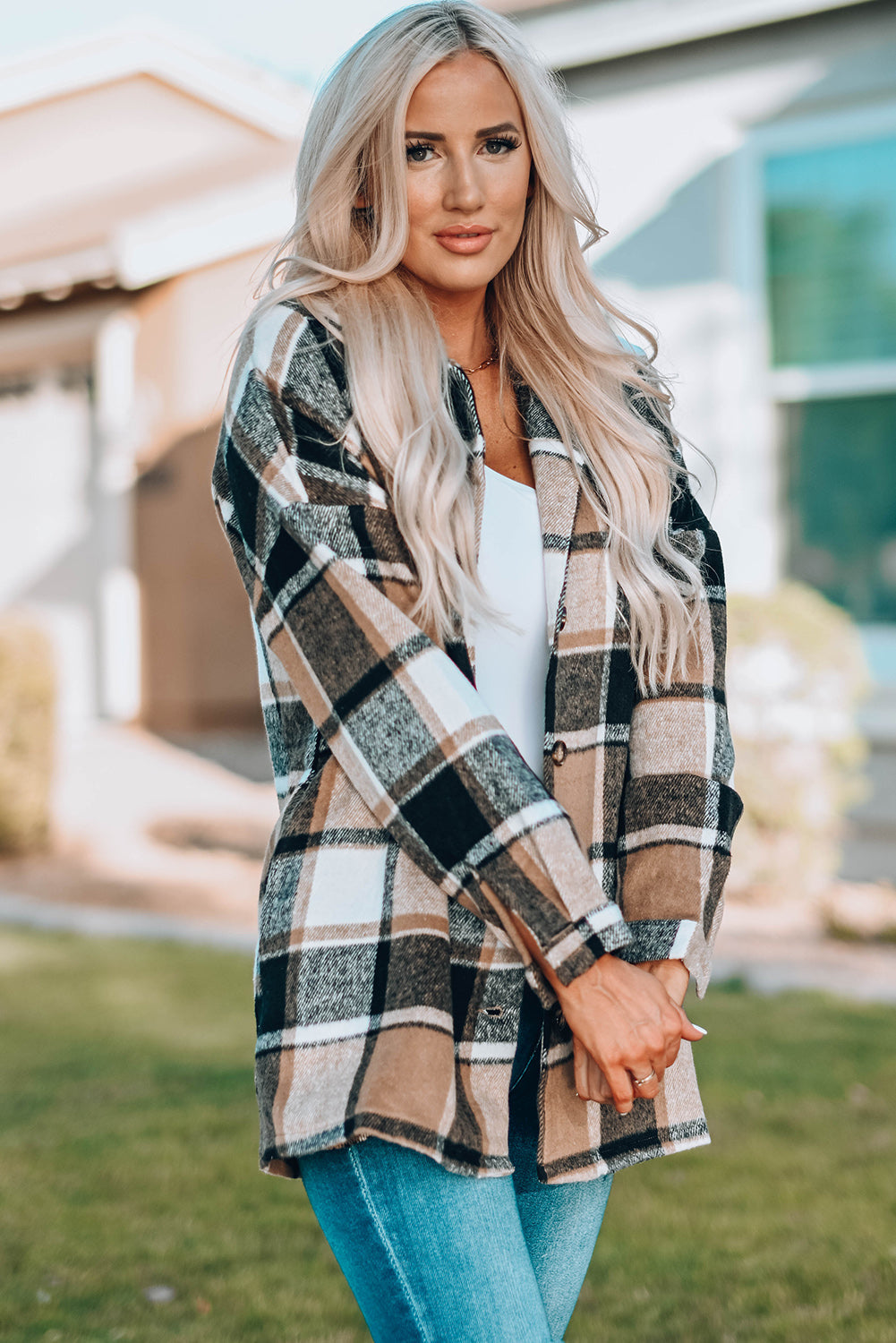 Mia Plaid Print Shirt