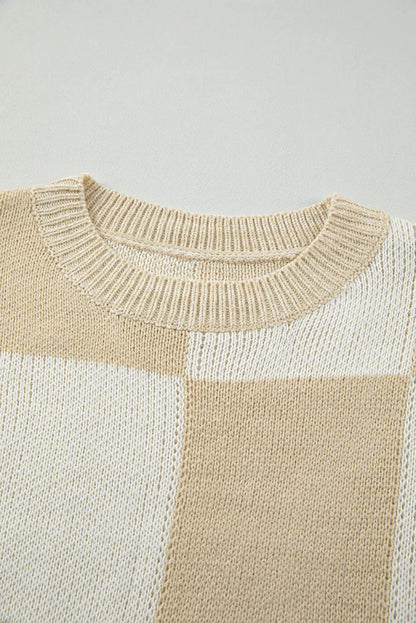 Abigail Print Drop Shoulder Sweater