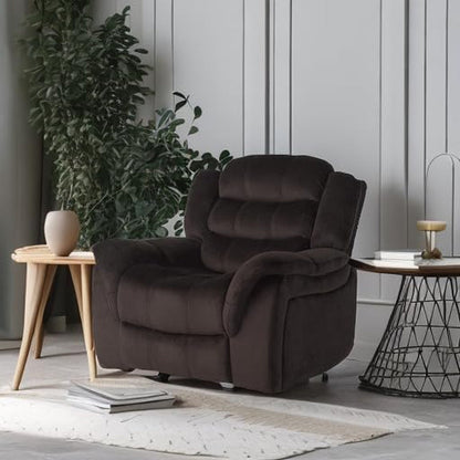 Hawthorne Chocolate Brown Glider Recliner Dual Function ShipItFurniture