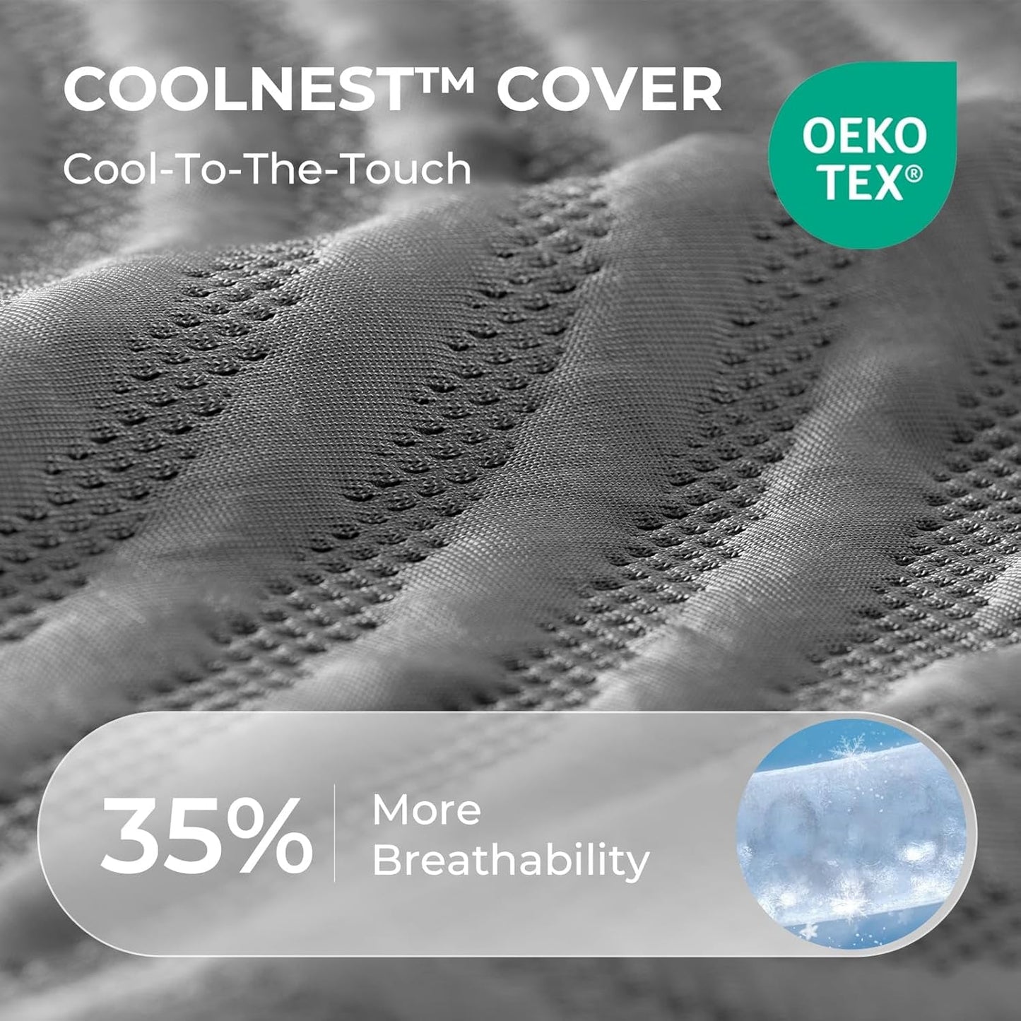 Cooling Gel Queen Size Mattress with Pressure Relief