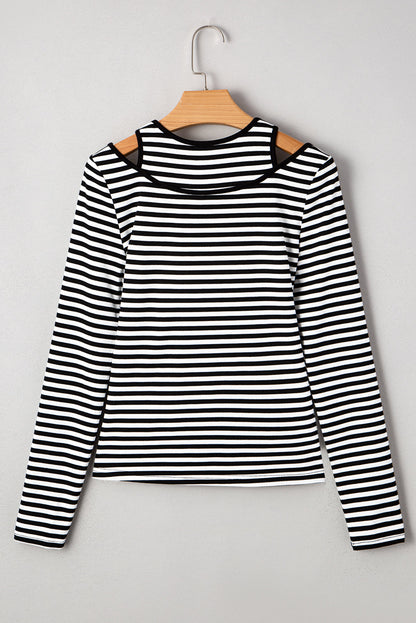 Remi Stripe Double-layer Long Sleeve Top