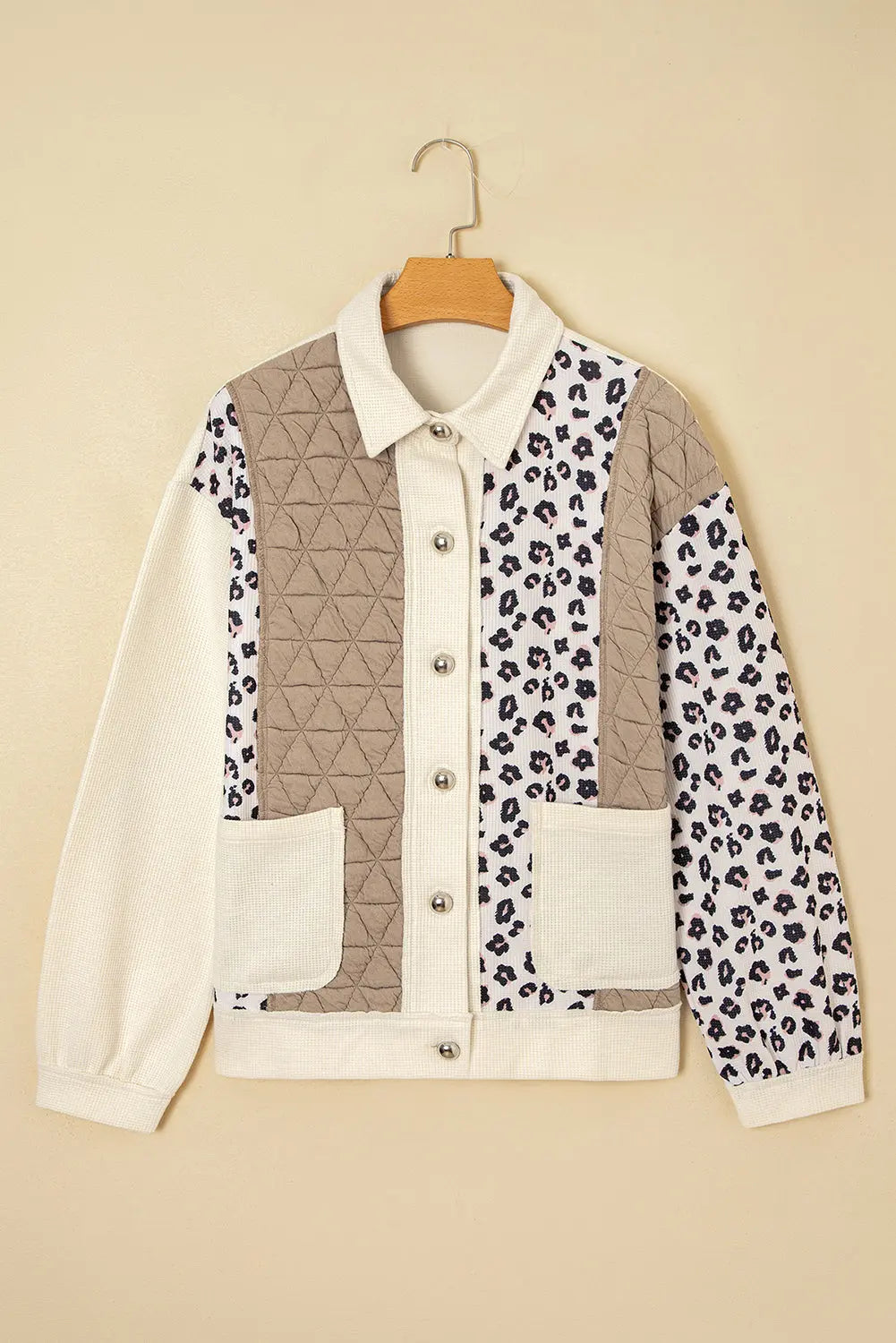 Novaza Quilted Patchwork Front Jacket