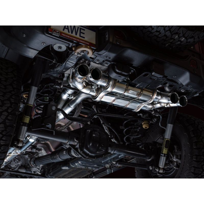 AWE 21+ Wrangler 392 Switchpath Cat-Back Exhaust- Quad BashGuards NP Motorsports