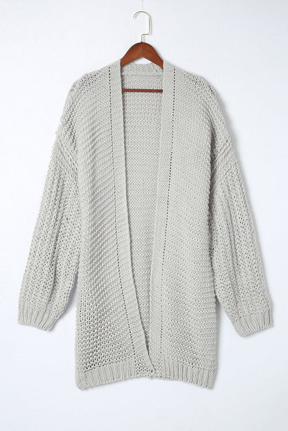 Oakley Shoulder Puff Sleeve Cardigan